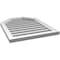 Ekena Millwork Octagonal Top Surface Mount PVC Gable Vent w/ 2"W x 1-1/2"P Brickmould Frame, 22"W x 28"H GVPOT22X2802SF - alternate 2